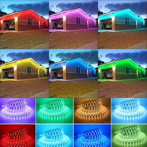 Banda LED 5050 120 SMD/ML RGB 220V Lupa Rola 50m - Img 4