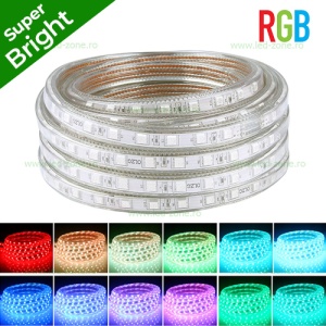 Banda LED 5050 60 SMD/ML RGB 220V Super Bright - Img 1