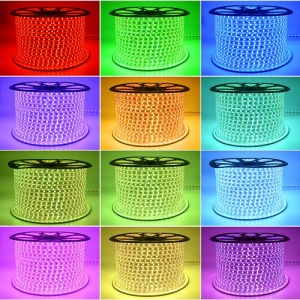 Banda LED 5050 60 SMD/ML RGB 220V - Img 1
