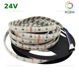 Banda LED 5050 60 SMD/ML RGBW Silicon 24V - Img 1