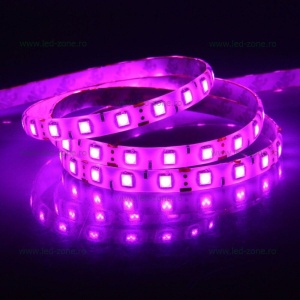 Banda LED 5050 60 SMD/ML Silicon Magenta 12V - Img 3