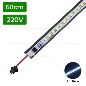Banda Rigida LED 60cm 220V Fara Profil - Img 1