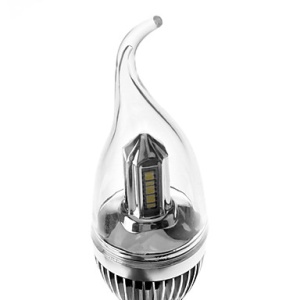 Bec LED E14 4W Flacara Clar Corn - Img 3