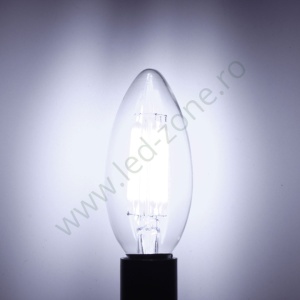 Bec LED E14 6W Filament Lumanare Clar - Img 5