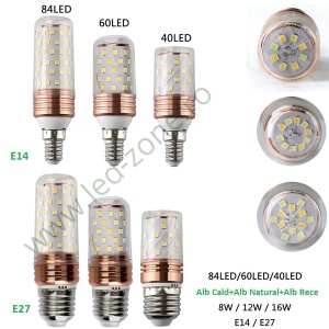 Bec LED E27 12W Corn 360 Grade 3 Functii