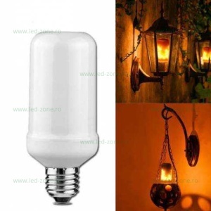 Bec LED E27 5W Efect Flacara FIREFLUX