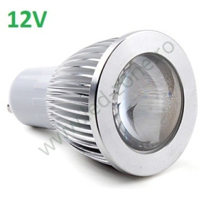 Bec Spot LED GU10 5W COB Lupa 12V