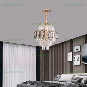 Candelabru 7 Socluri E14 Cristal LZ86534-400