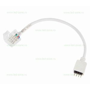 Conector Alimentare Banda LED 5050 RGB 12V la Controller cu 4 Pini - Img 6