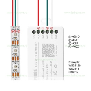 Controller Banda LED RGB Digitala WI-FI  - Img 2