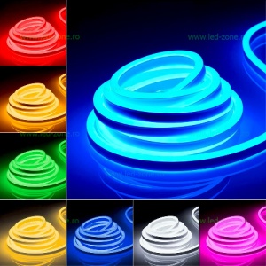 Furtun LED Neon Flex Slim 220V Diverse Culori - Img 9