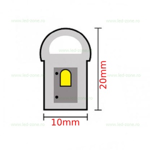 Furtun LED Neon Flex Slim 220V RGB - Img 5