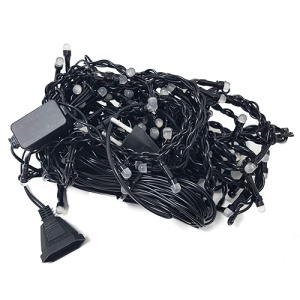 Instalatie LED Perdea Turturi 3x0.8m Diverse Culori Fir Negru - Img 2