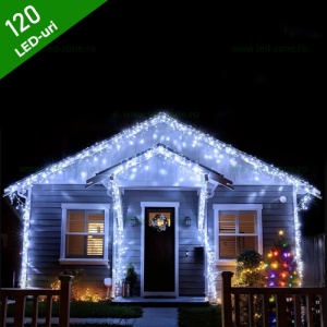 Instalatie LED Perdea Turturi 3x1m Exterior Fir Transparent Cauciucat LZ01 - Img 1