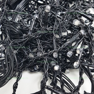 Instalatie LED Perdea Turturi 8x1m Diverse Culori Fir Negru Flash - Img 3