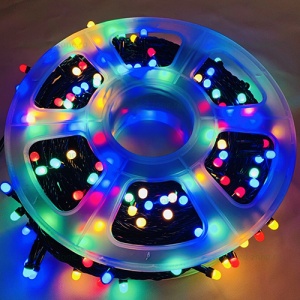 Instalatie Pom Craciun 500 LED-uri Diverse Culori Fir Negru LZ01 - Img 2