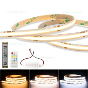 Kit Banda LED COB 560 LED/ML CCT Rola 10m 24V IR - Img 1