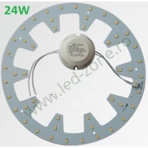 Kit LED Plafoniera 24W Rotund