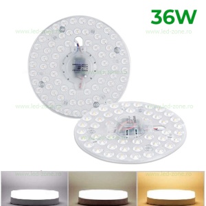 Kit LED Plafoniera 36W Rotund SMD2835 3 Functii
