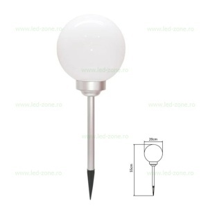 Lampa LED Gradina Solara Glob Mat D200mm