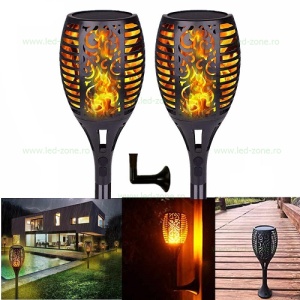 Lampa LED Perete 96 SMD Solara Flacara LZ6802 - Img 2