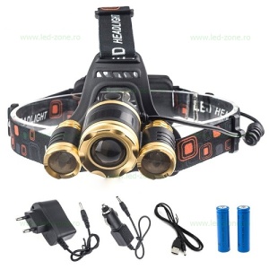 Lanterna LED Frontala 10W cu Acumulator - Img 1