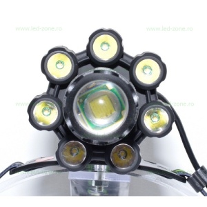 Lanterna LED Frontala 40W 8LED Acumulator - Img 2