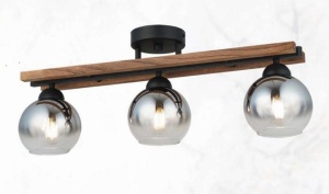 Lustra 3 Socluri E27 Lemn LZ3332-3