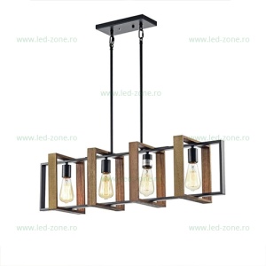 Lustra 4 Socluri Vintage E27 LZ8266-4 - Img 2
