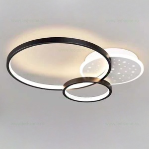 Lustra LED 108W 3 Functii Dimabila cu Telecomanda LZ3868 Alba - Img 2