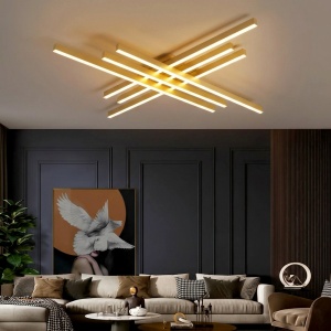 Lustra LED 112W Aurie 3 Functii cu Telecomanda LZ116-6