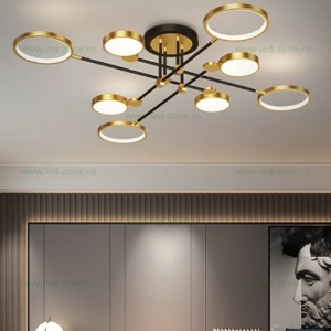 Lustra LED 128W 3 Functii Dimabila Telecomanda LZC2036-80C