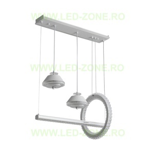 Lustra LED 178W 3 Functii Dimabila cu Telecomanda Cristal LZ5963-4