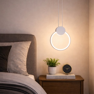 Lustra LED 24W Alba Pendul 3 Functii LZ319