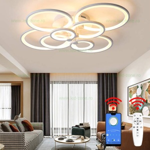 Lustra LED 280W 3 Functii Dimabila cu Telecomanda sau Telefon LZ6601-8