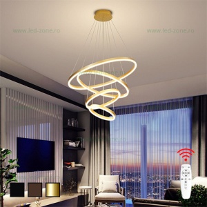 Lustra LED 288W Dimabila 3 Functii cu Telecomanda LZ5205-4 - Img 3