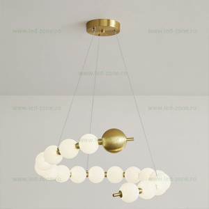 Lustra LED 48W 10 Globuri 3 Functii cu Telecomanda G3974-10+1 - Img 1