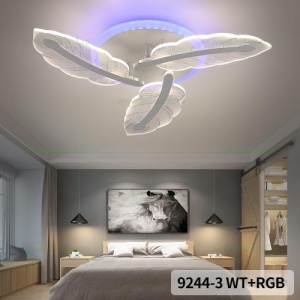 Lustra LED 48W 3 Functii RGB Smart Dimabila cu Telecomanda LZ9244 - Img 2
