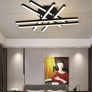 Lustra LED 55W 3 Functii Dimabila cu Telecomanda LZC80535