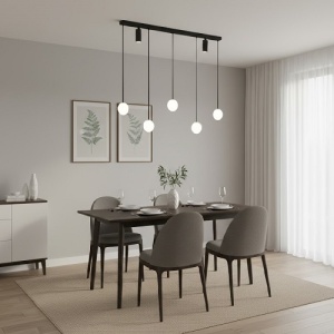 Lustra LED 56W Neagra 3 Functii cu Telecomanda LZ4043 - Img 3