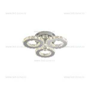 Lustra LED 60W Dimabila 3 Functii cu Telecomanda Cristal LZ8080-3