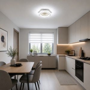Lustra LED 60W Dimabila 3 Functii cu Telecomanda Cristal LZ9123