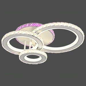 Lustra LED 67W 3 Functii Dimabila cu Telecomanda Cristal LZL7603-4C - Img 3
