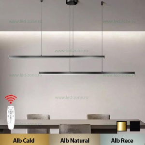 Lustra LED 72W 3 Functii Dimabila cu Telecomanda LZP1936-90 - Img 3