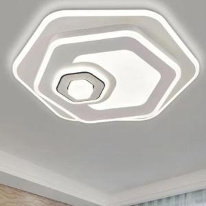 Lustra LED 73W 3 Functii Dimabila cu Telecomanda LZ24006 - Img 2