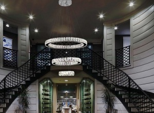 Lustra LED 90W 3 Segmente Model Cristal QUASAR - Img 2