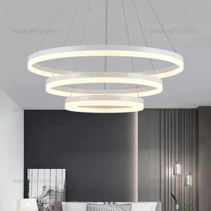 Lustra LED 96W Dimabila 3 Functii cu Telecomanda LZF200/1/3-3 - Img 2
