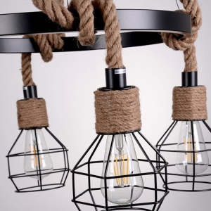 Lustra Rustic 6 Socluri E27 LZ7002 - Img 5