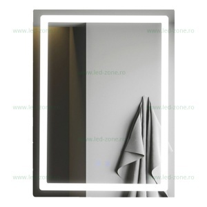 Oglinda Baie LED 60x80cm Touch Dezaburire LZJ08