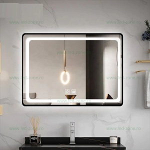 Oglinda Baie LED 80x60cm Touch Dezaburire LZJ11 - Img 2